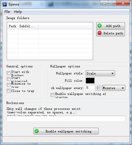 桌面壁紙自動(dòng)換