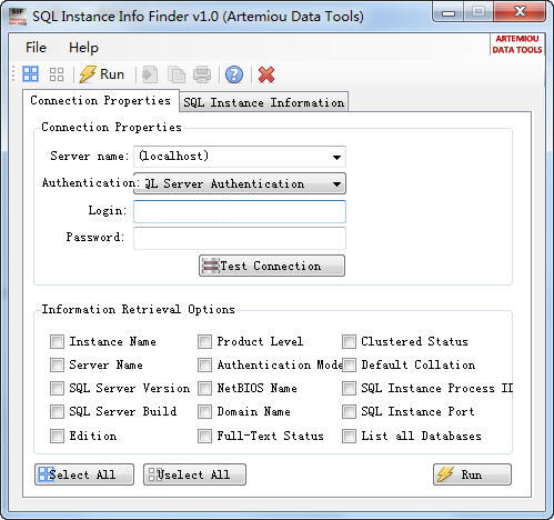 SQL實例信息搜索(SQL Instance Info Finder) v1.0 綠色版圖1