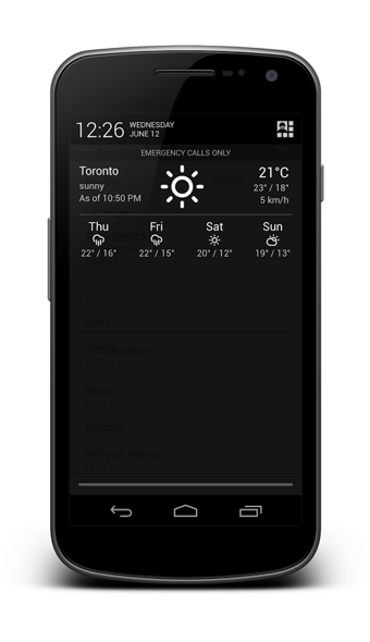 Notification Weather Pro v2.5.5 安卓版圖1