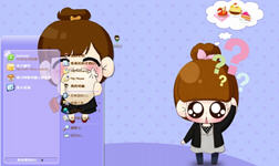 吃貨萌小希桌面主題 xp版 