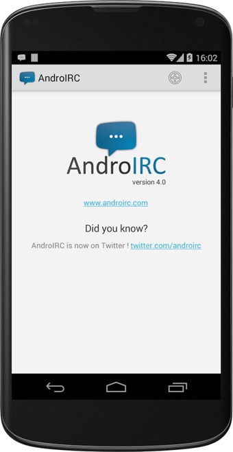 AndroIRC v4.0 安卓版圖1