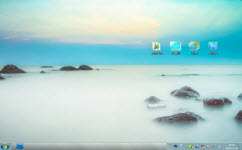 漫步云端電腦主題 win7 