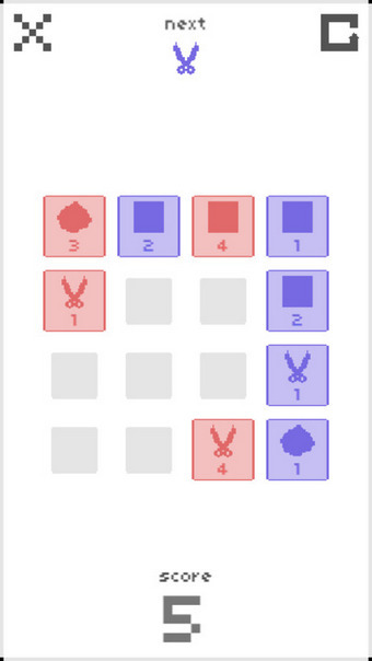 石頭剪刀布小三游戲