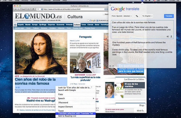Translate Tab for mac
