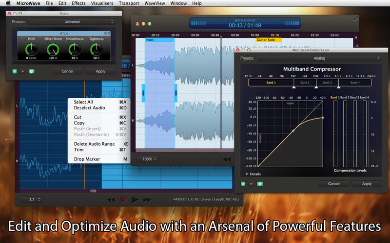 音頻編輯器MicroWave Mac版 1.6.1 官方版圖2