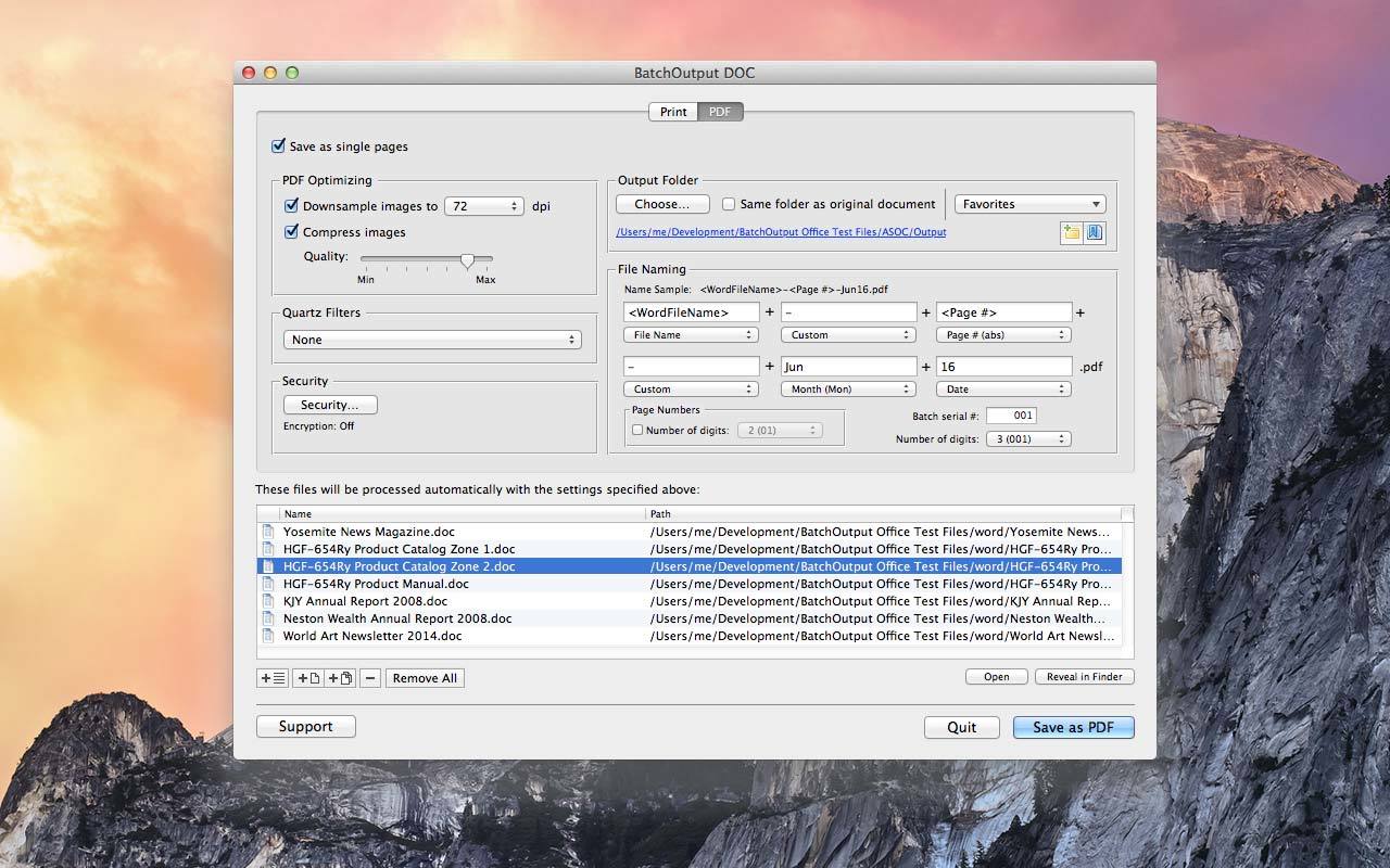 BatchOutput DOC for Mac(文檔轉(zhuǎn)換工具) 2.3.9 官方版圖2