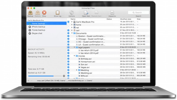 文件備份還原軟件(Immortal Files) V2.1.100710 Mac官方版圖3