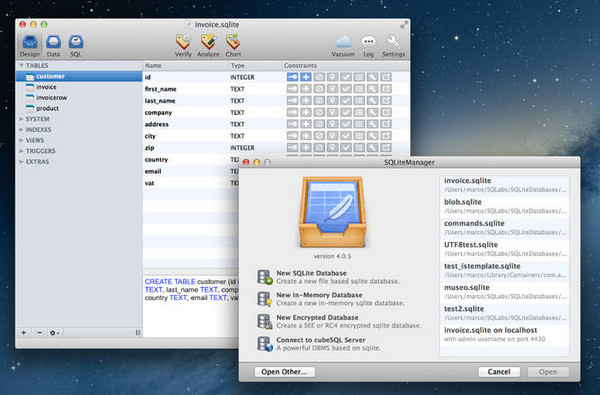 SQLiteManager For Mac