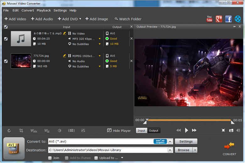 Movavi 視頻轉(zhuǎn)換器支持的GeForce的GeForce。