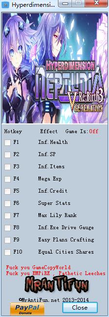 超次元游戲海王星3修改器