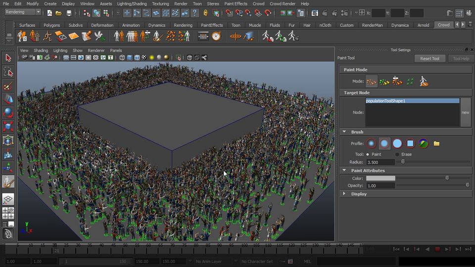 MAYA集群仿真插件