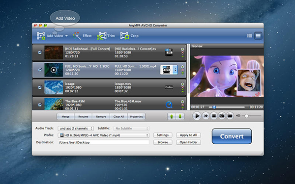 AnyMP4 AVCHD Converter