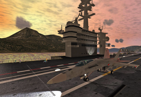 f18艦載機模擬起降