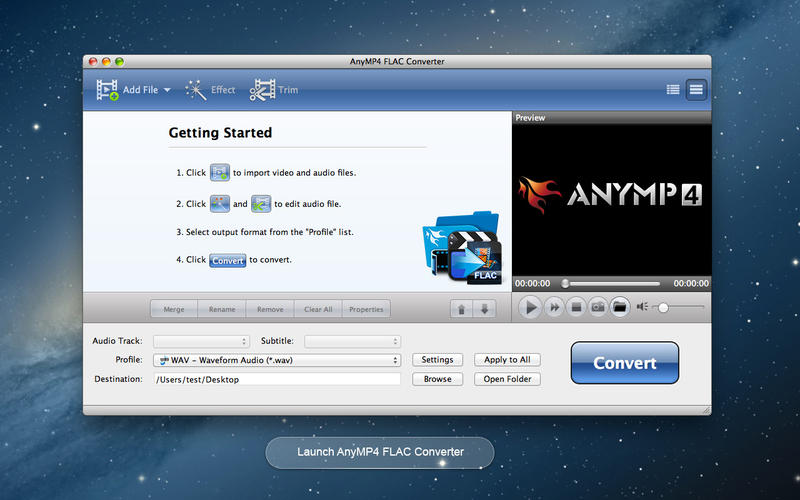 AnyMP4 FLAC Converter V6.2.17 mac版圖1