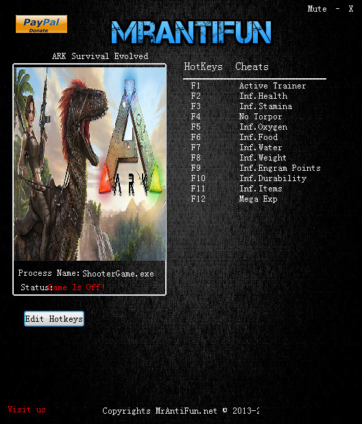 方舟生存進(jìn)化十一項(xiàng)修改器