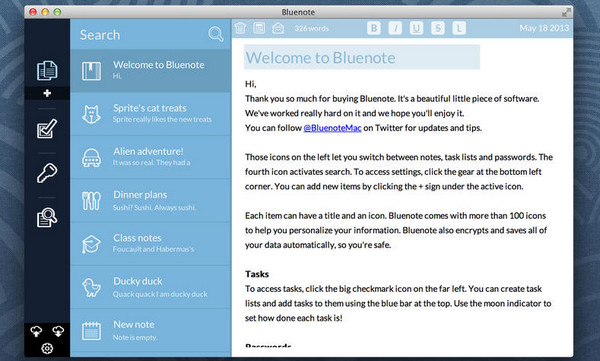 Bluenote for Mac