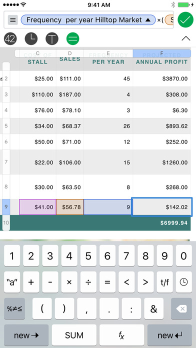 Numbers iPad版 V3.0 官方版圖4