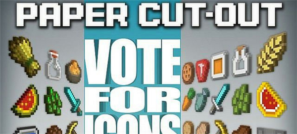 我的世界卡通剪紙工藝材質(zhì)包下載