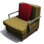 現(xiàn)代舒適單人沙發(fā)3d模型下載 免費版 