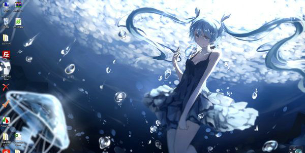 水下初音未來高清壁紙