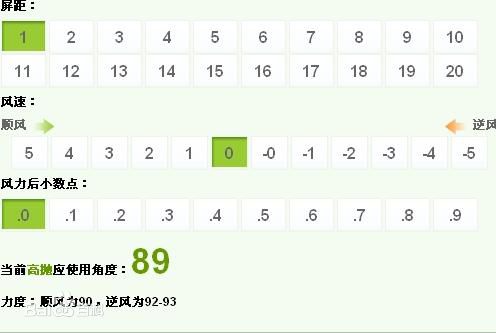 彈彈堂高拋公式計算器 v1.2 綠色免費版圖1
