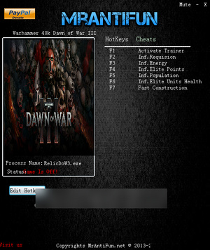 戰(zhàn)錘40K戰(zhàn)爭黎明3修改器