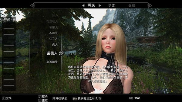 上古卷軸5諾德人金發(fā)萌妹