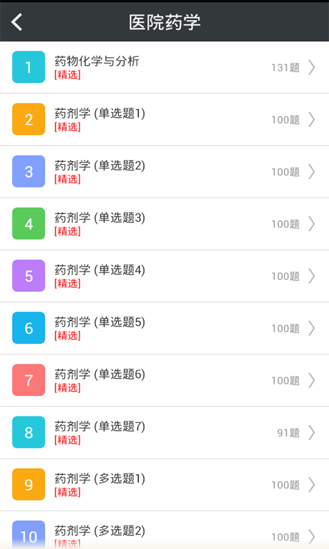 醫(yī)院藥學(xué)高級(jí)職稱總題庫