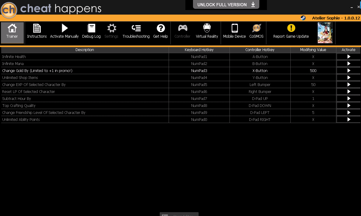 索菲工作室七項修改器
