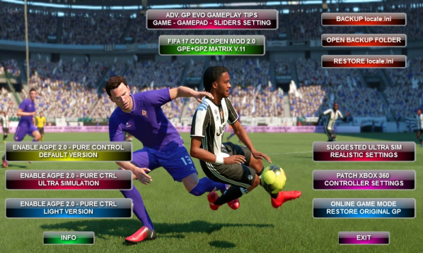 FIFA17AGPE純游戲性選擇工具下載 免費版圖1