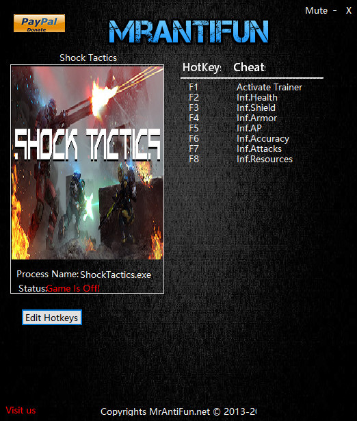 沖擊戰(zhàn)術(shù)七項(xiàng)修改器