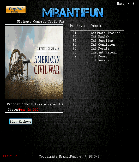 終極將軍內(nèi)戰(zhàn)七項(xiàng)修改器 3.0 綠色版圖1