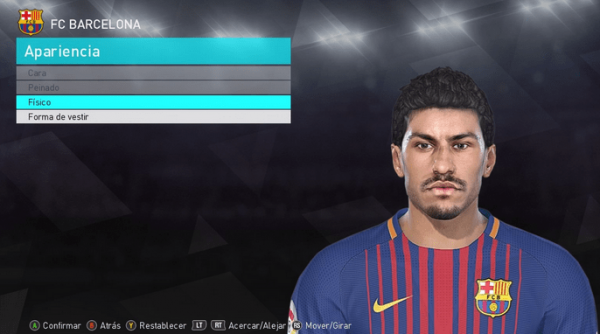 實況足球2018保利尼奧胡須版面部補丁