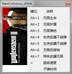 德軍總部2新巨像九項修改器 免費版