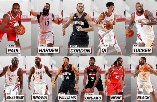 NBA2K18火箭全隊球員高清照片補丁