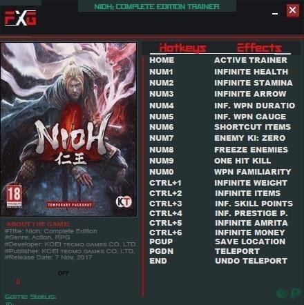 仁王十七項(xiàng)修改器下載