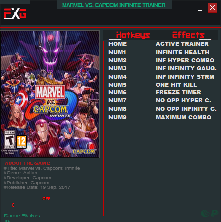 漫畫英雄VS卡普空無限九項(xiàng)修改器下載