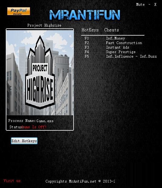 大廈管理者六項(xiàng)修改器下載 v1.0.1 MrAntiFun版