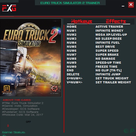 歐洲卡車模擬2游戲修改器