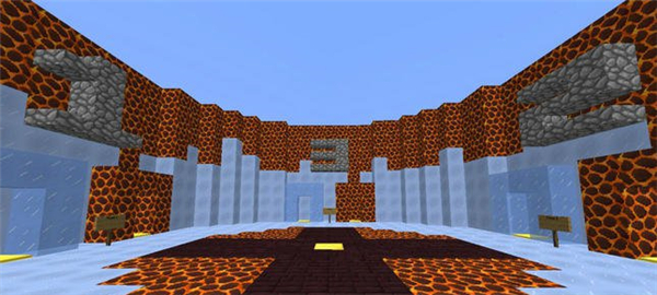 我的世界熔巖與冰的跑酷地圖