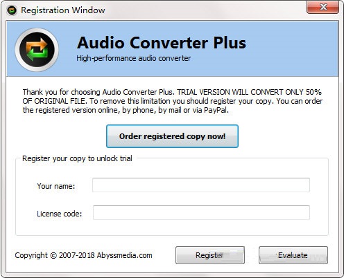 Abyssmedia Audio Converter 