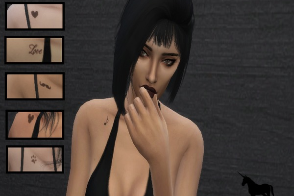 模擬人生4右鎖骨小紋身MOD下載