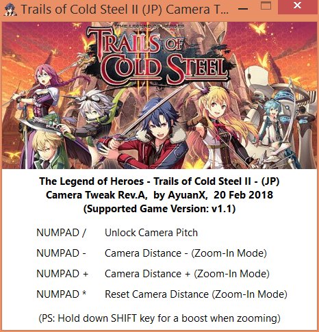 英雄傳說閃之軌跡2視角解鎖工具下載