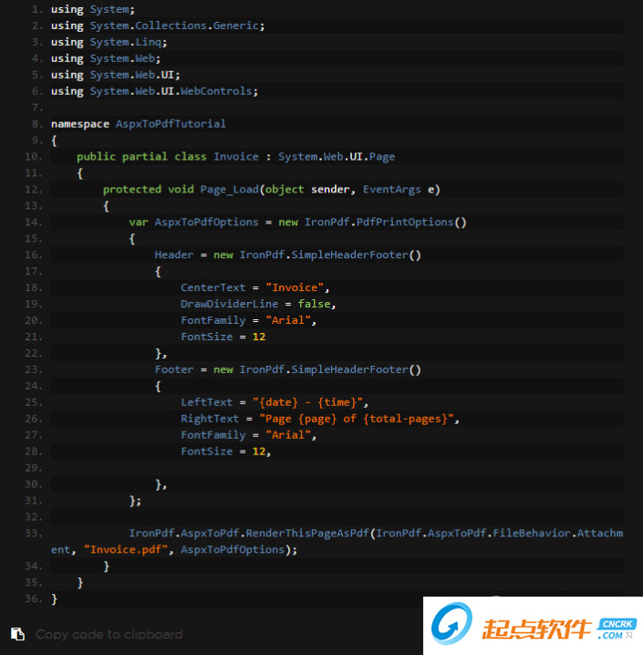 ASPX to PDF V1.0 免費(fèi)版圖2