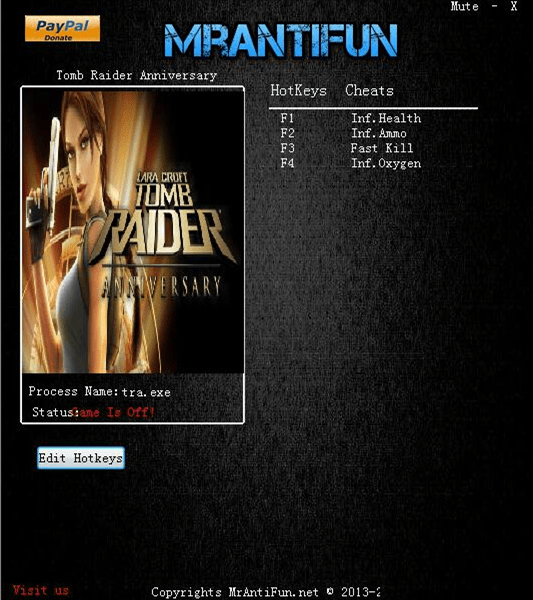 古墓麗影10周年紀(jì)念版修改器