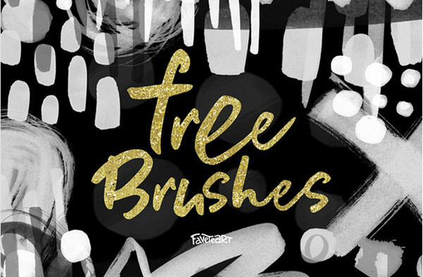 油漆涂抹痕跡PS筆刷下載