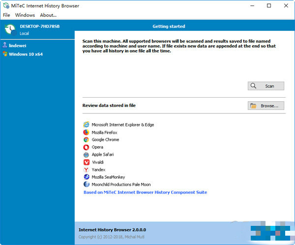 MiTeC Internet History Browser下載