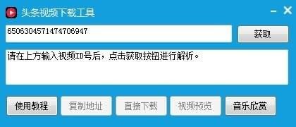 頭條視頻下載工具