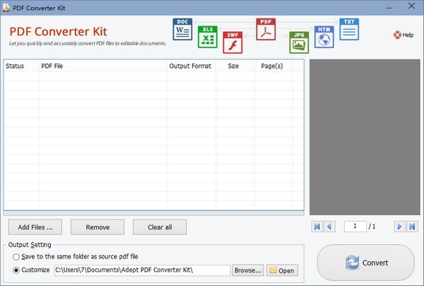 Adept PDF Converter Kit