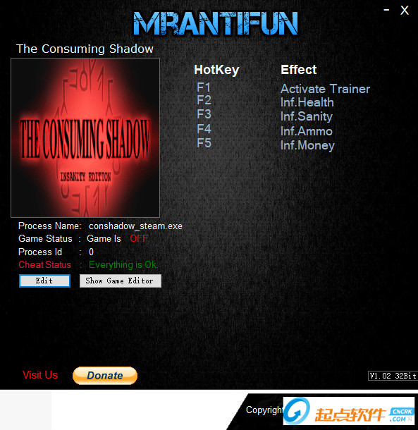 吞噬之影四項(xiàng)修改器